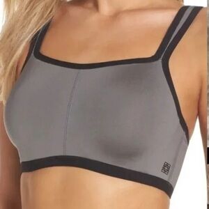 Natori Gray Sports Bra with Racerback Design 34G